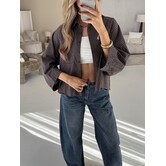 Blouse bruin | Naomi
