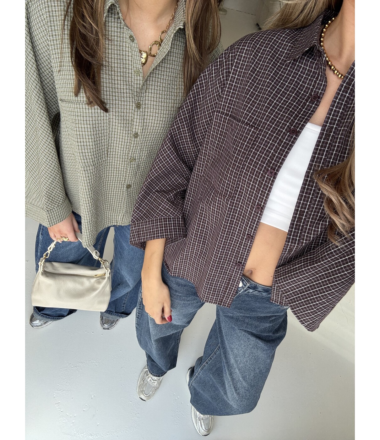 Blouse bruin | Naomi
