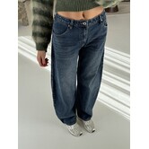 Jeans balloon mid blue | Rinske