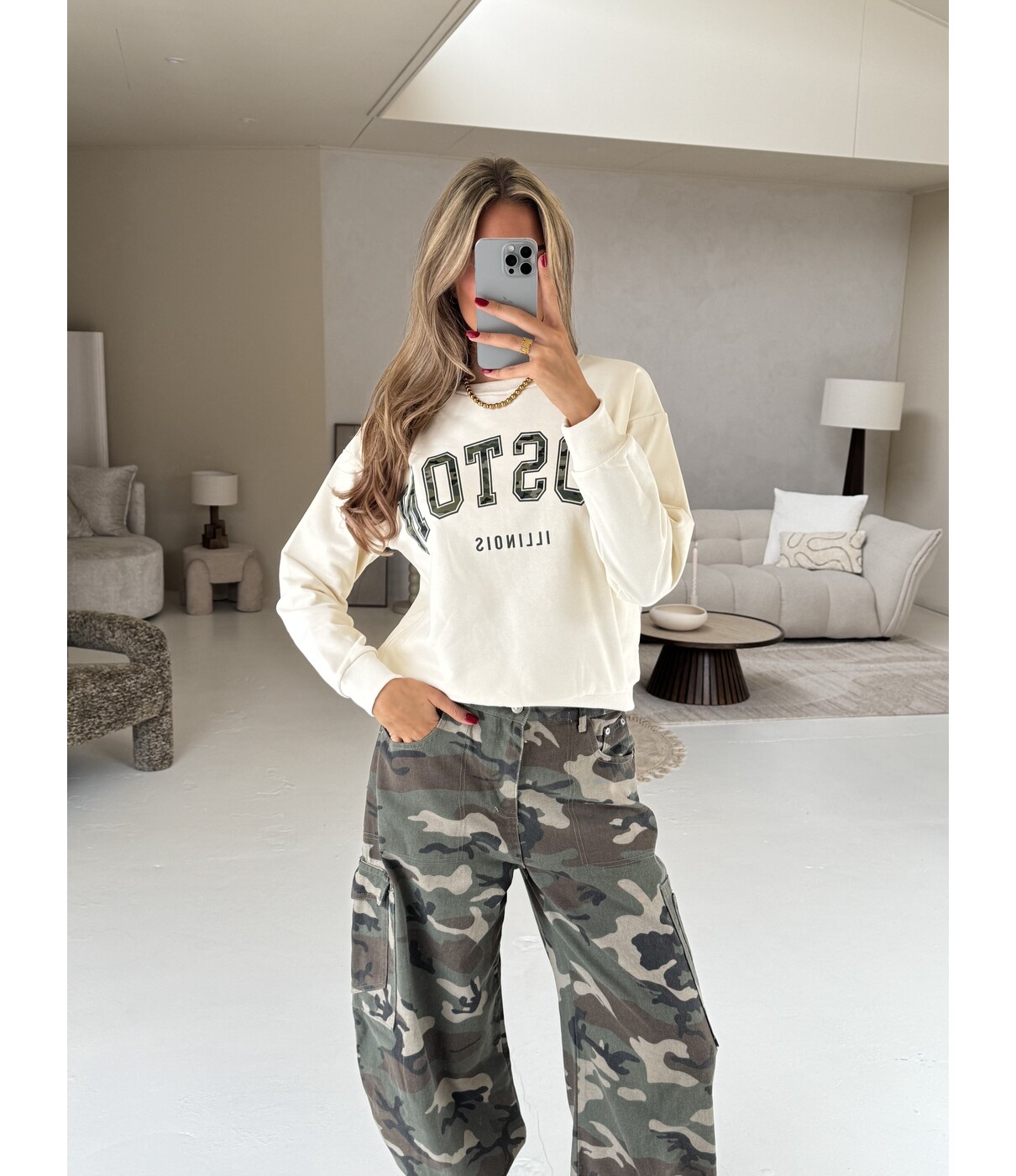 Trui off white | Boston
