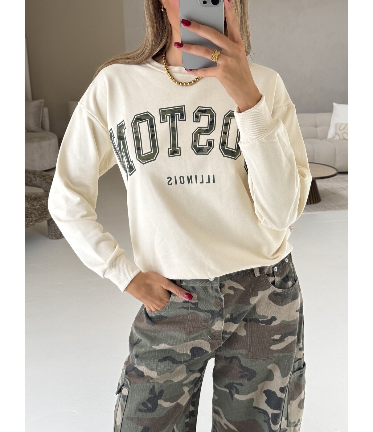 Trui off white | Boston