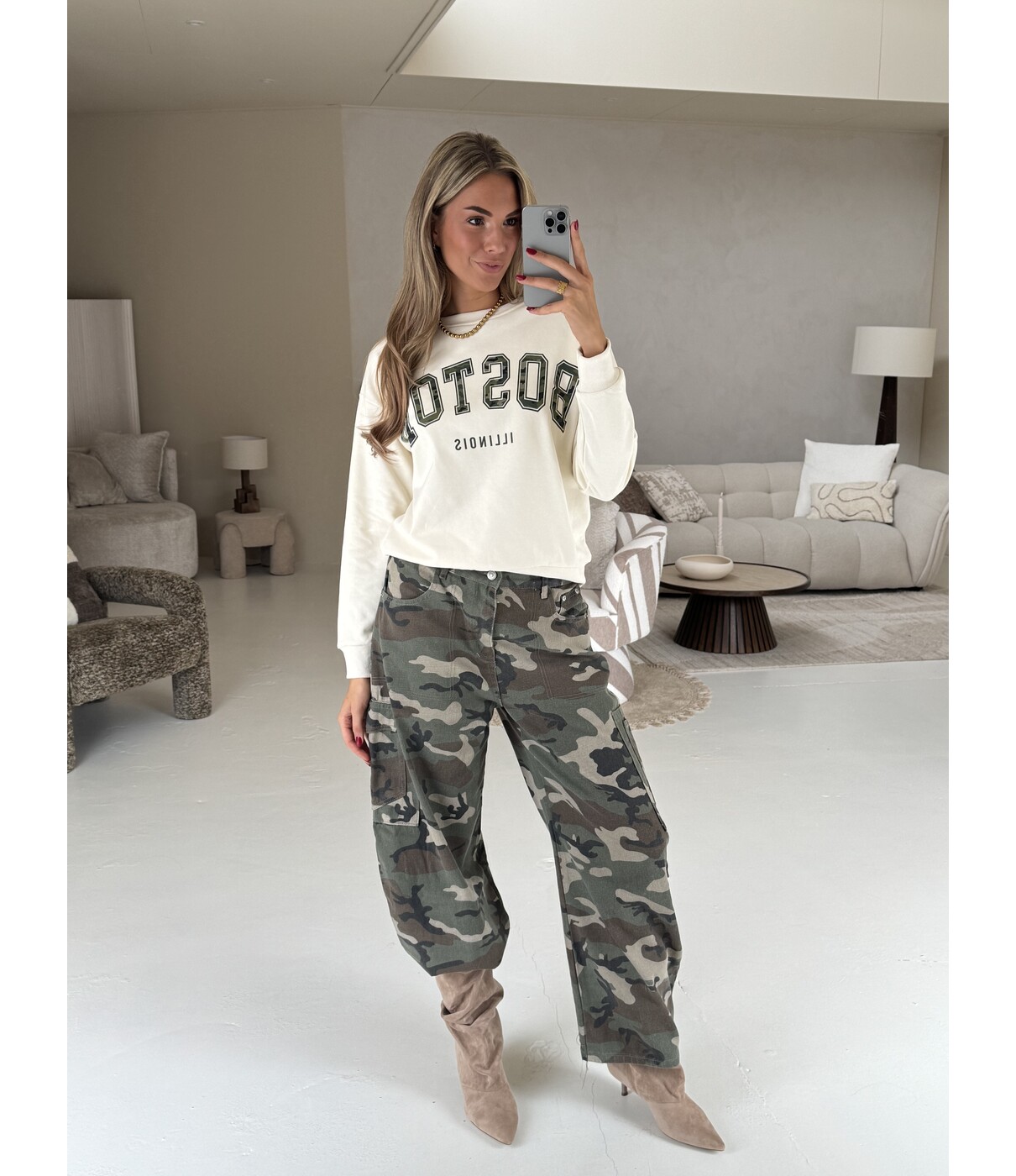 Trui off white | Boston