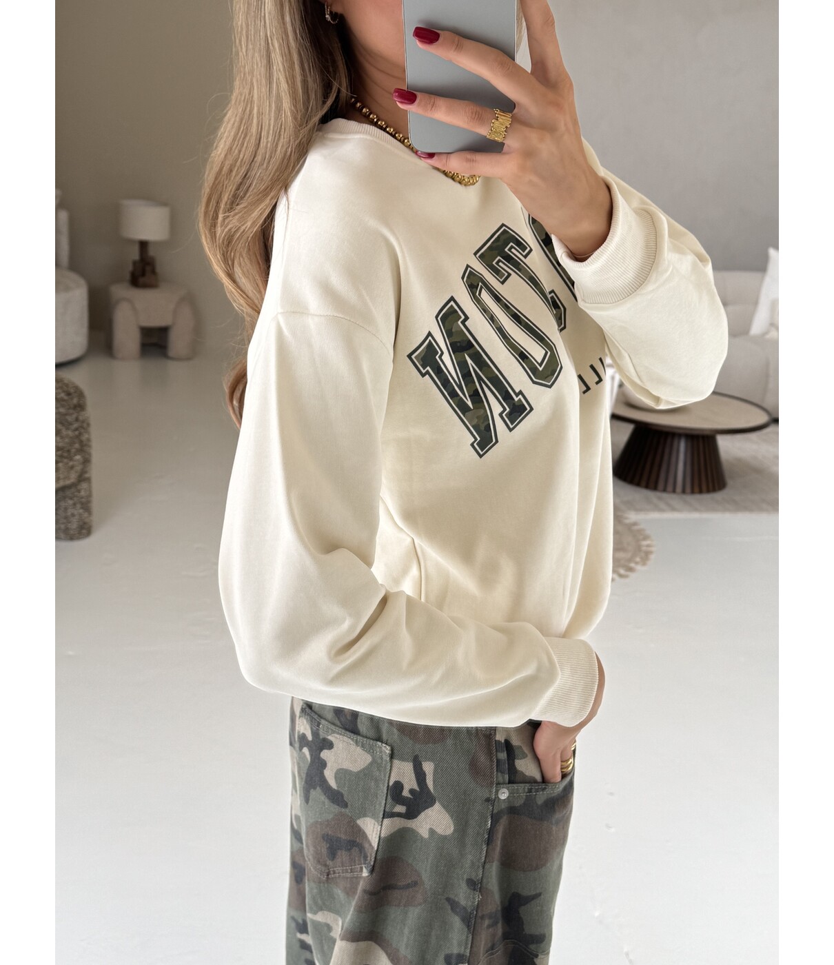 Trui off white | Boston