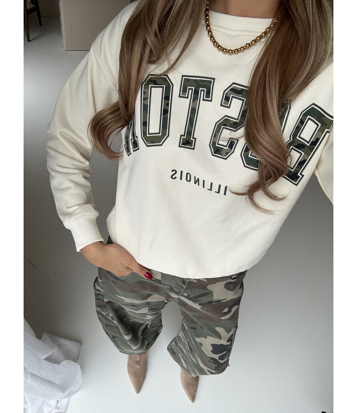 Trui off white | Boston
