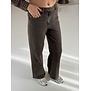 Jeans wide leg bruin | Femke
