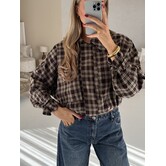 Jasje geruit bruin | Monica