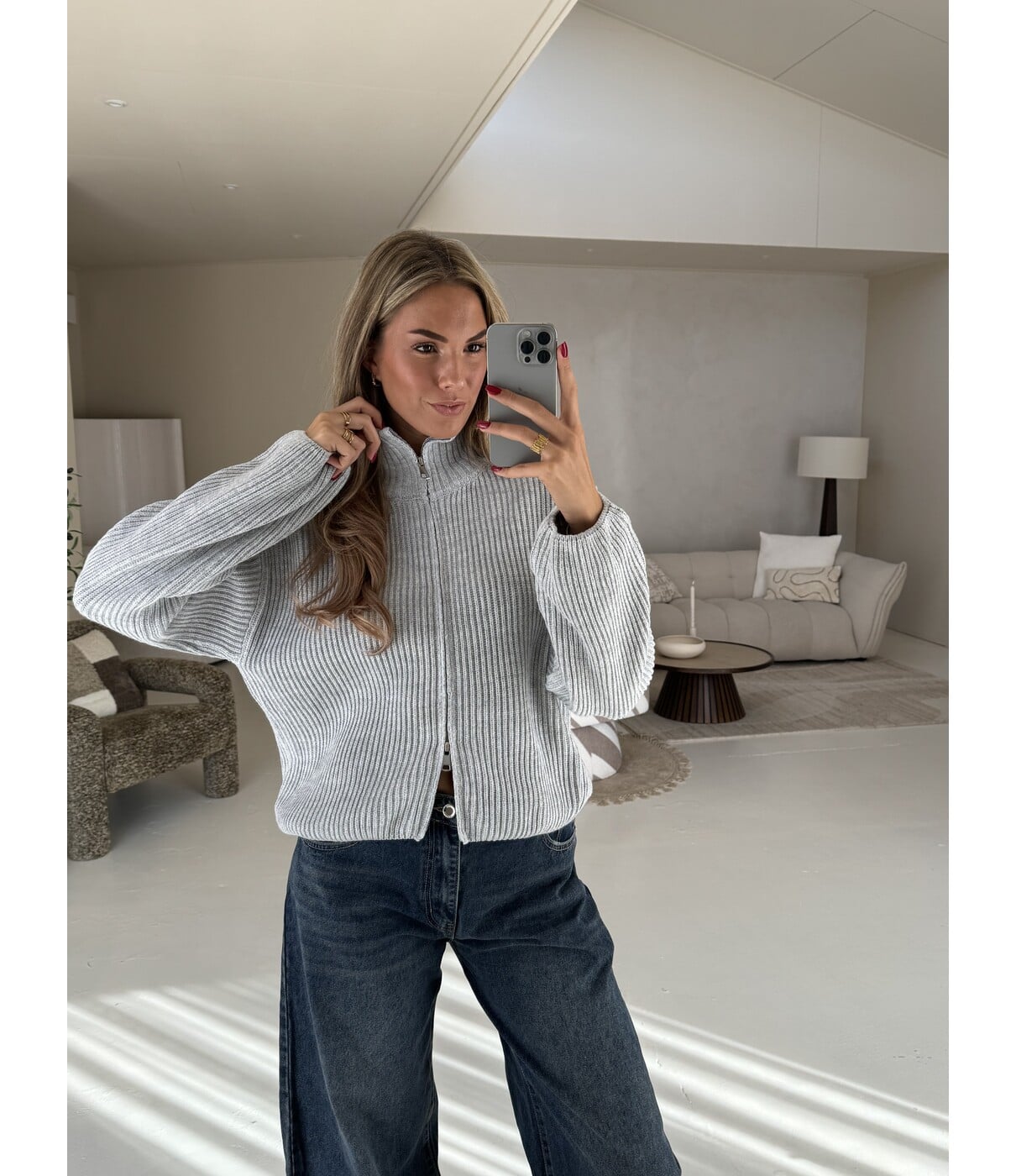 Vest grijs | Diede one size
