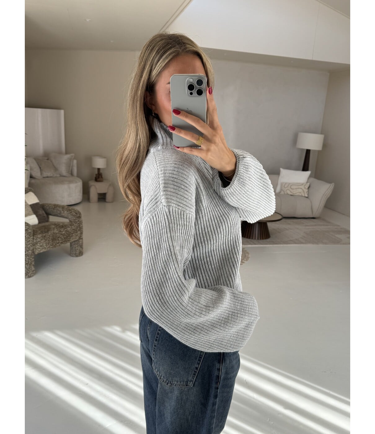 Vest grijs | Diede one size