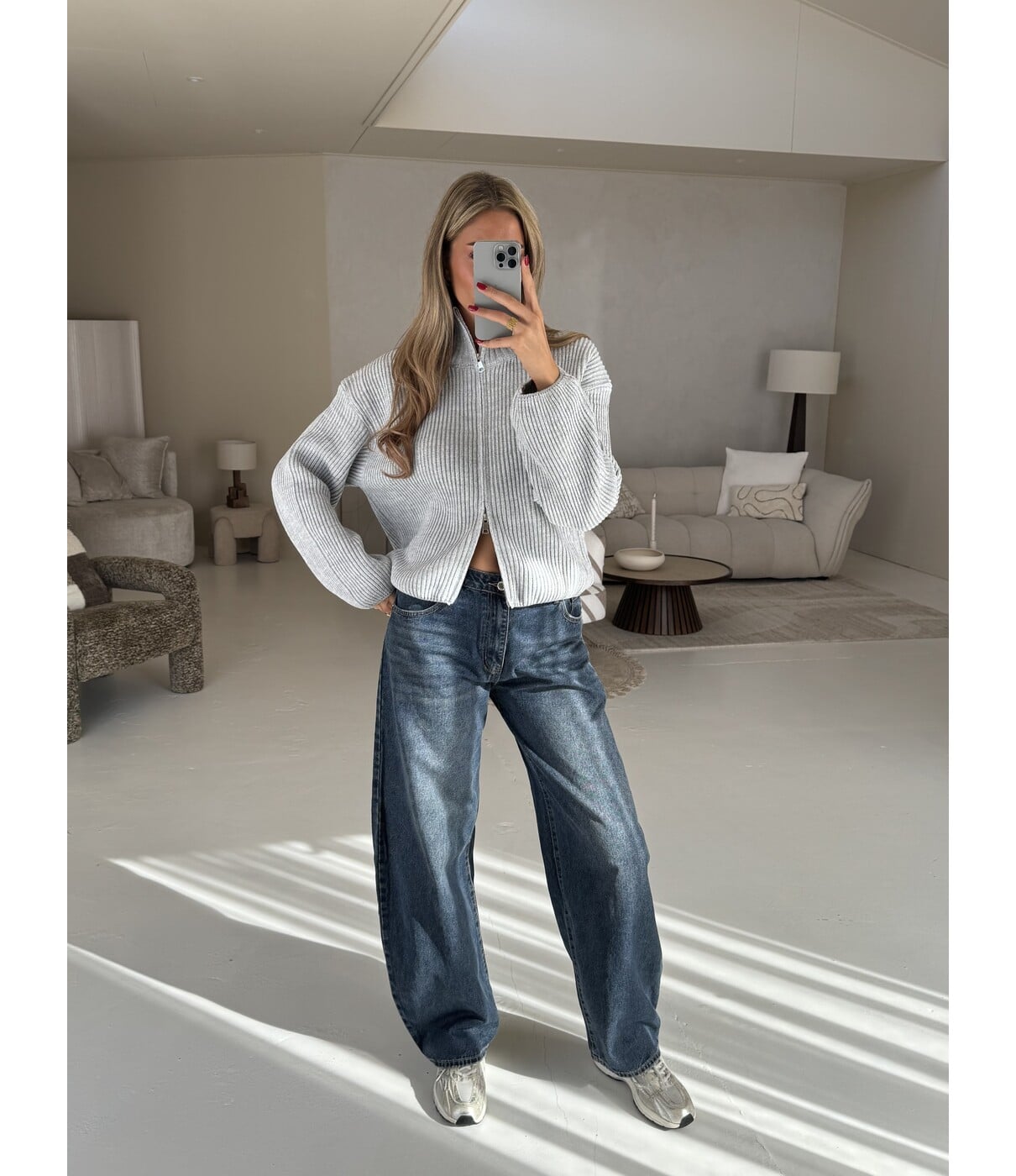 Vest grijs | Diede one size