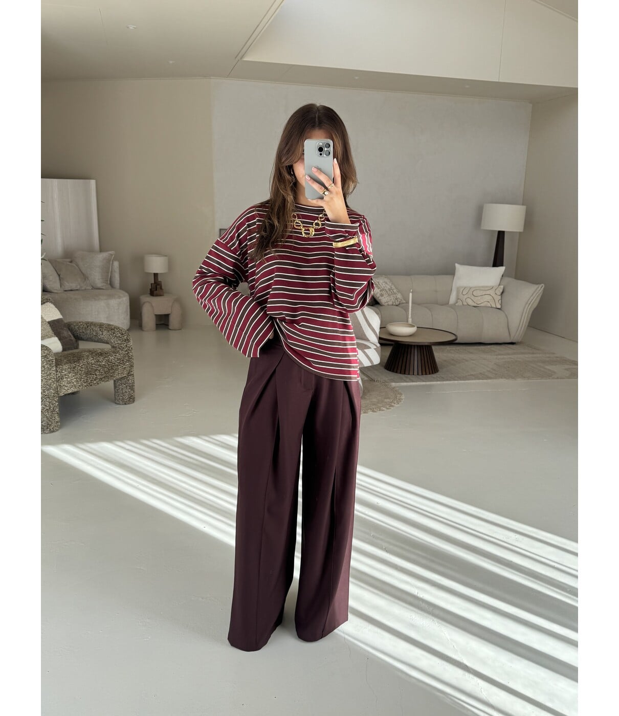 Pantalon bordeaux | Emma
