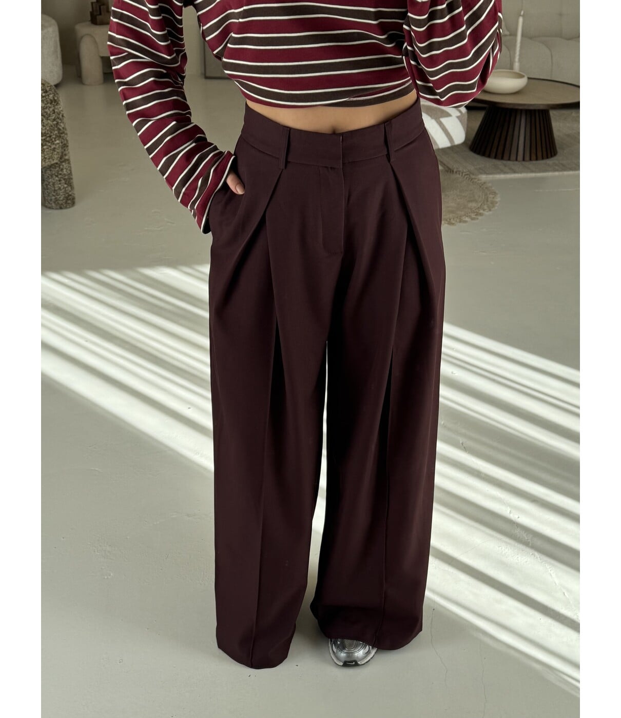 Pantalon bordeaux | Emma