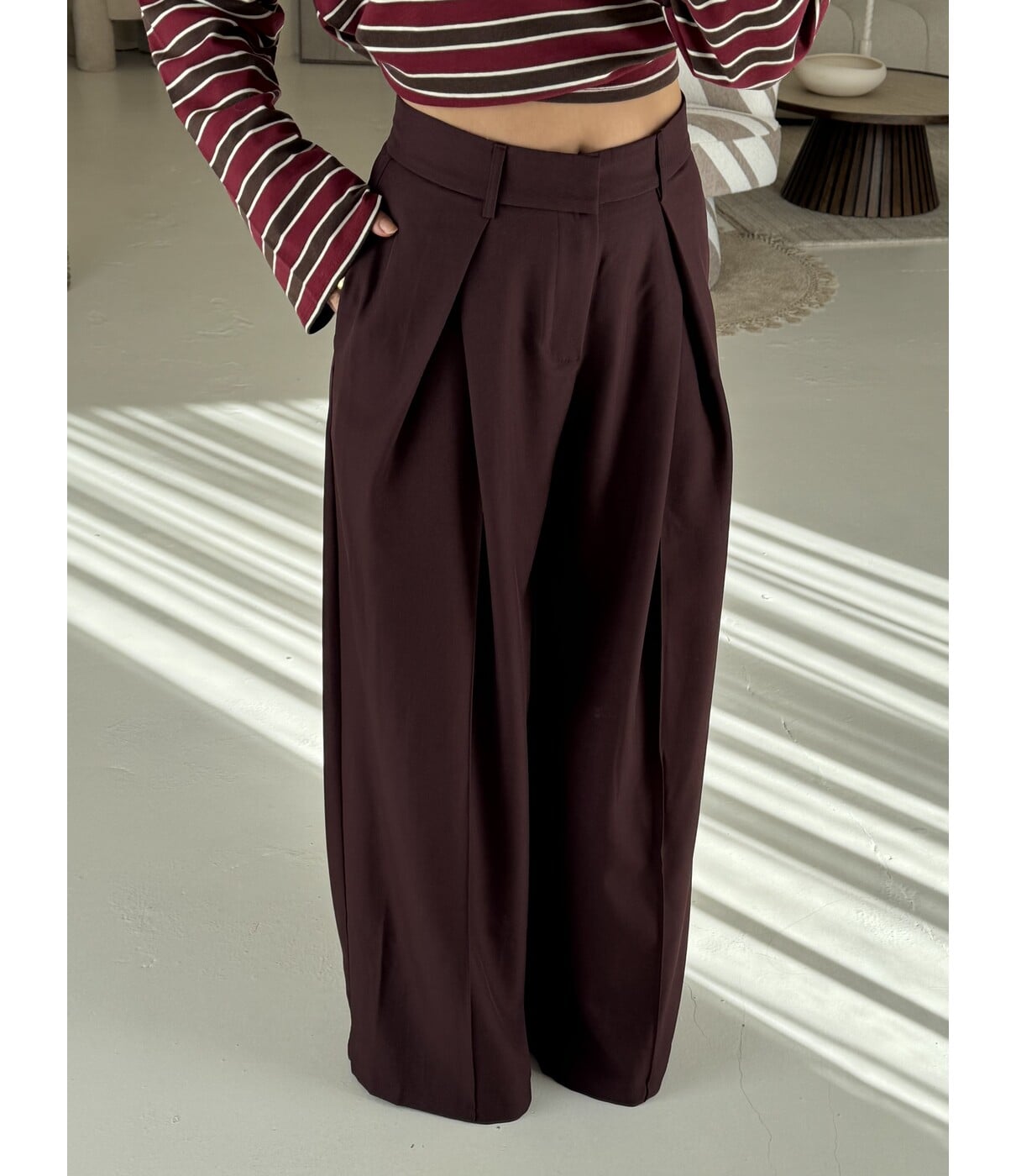 Pantalon bordeaux | Emma