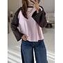 Longsleeve roze/bruin | Melissa