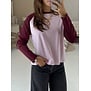 Longsleeve roze/bordeaux | Lizan