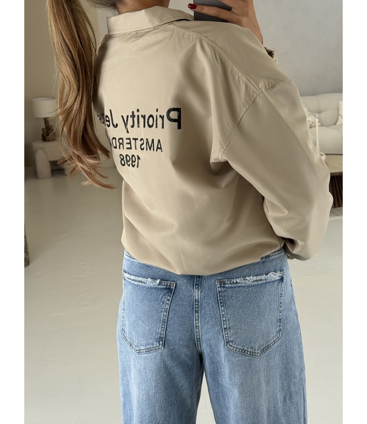 Priority Jeans Amsterdam wind jacket | beige