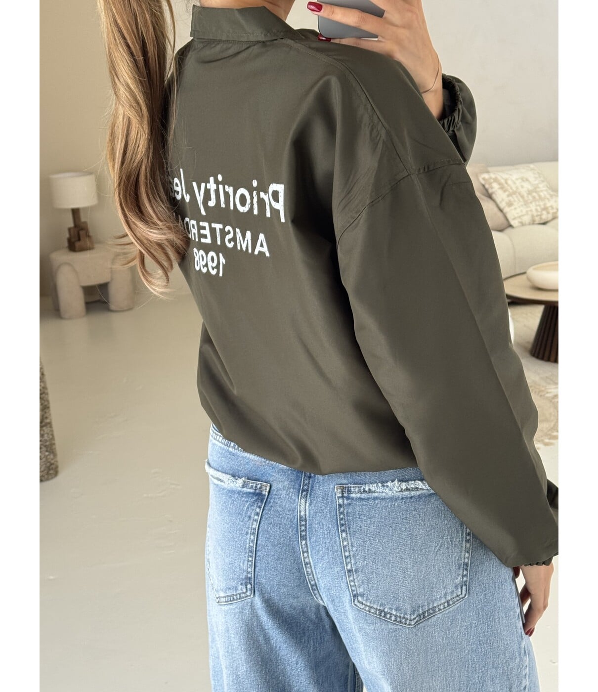 Priority Jeans Amsterdam wind jacket | kaki