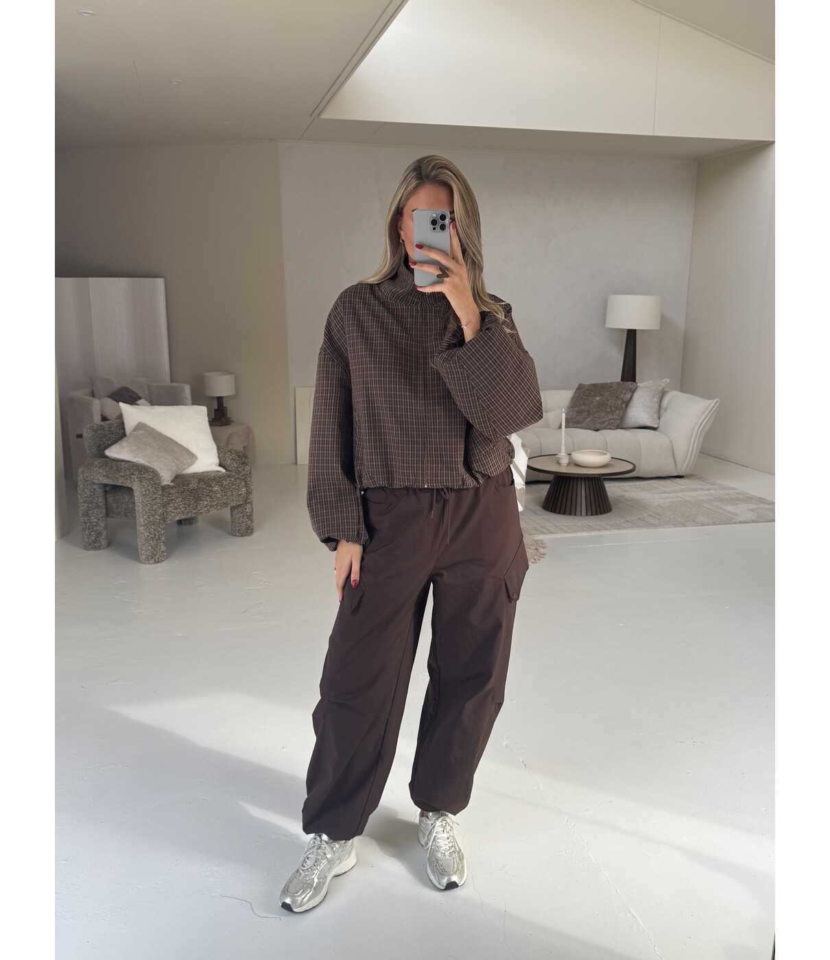 Broek cargo bruin | Mila