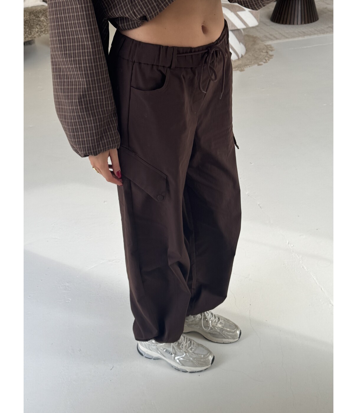 Broek cargo bruin | Mila