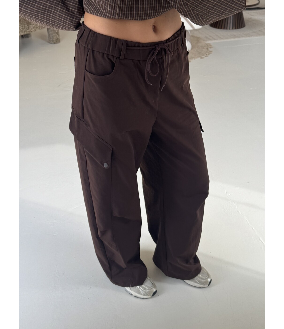 Broek cargo bruin | Mila