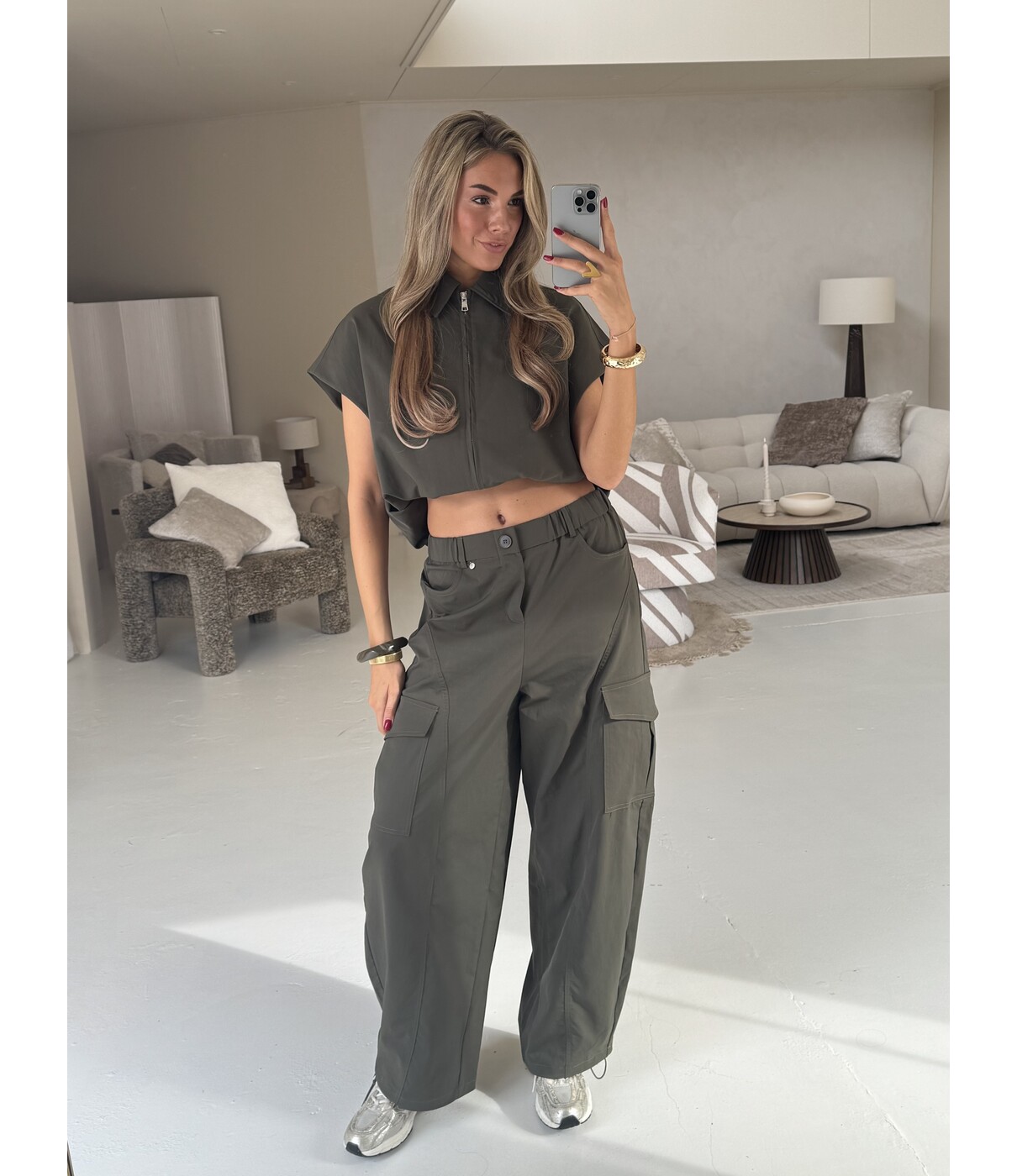 Broek cargo groen | Alyna
