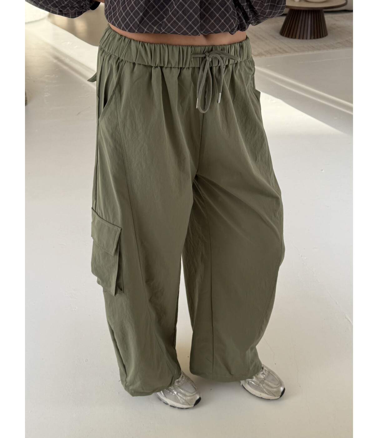Broek cargo groen | Lianne