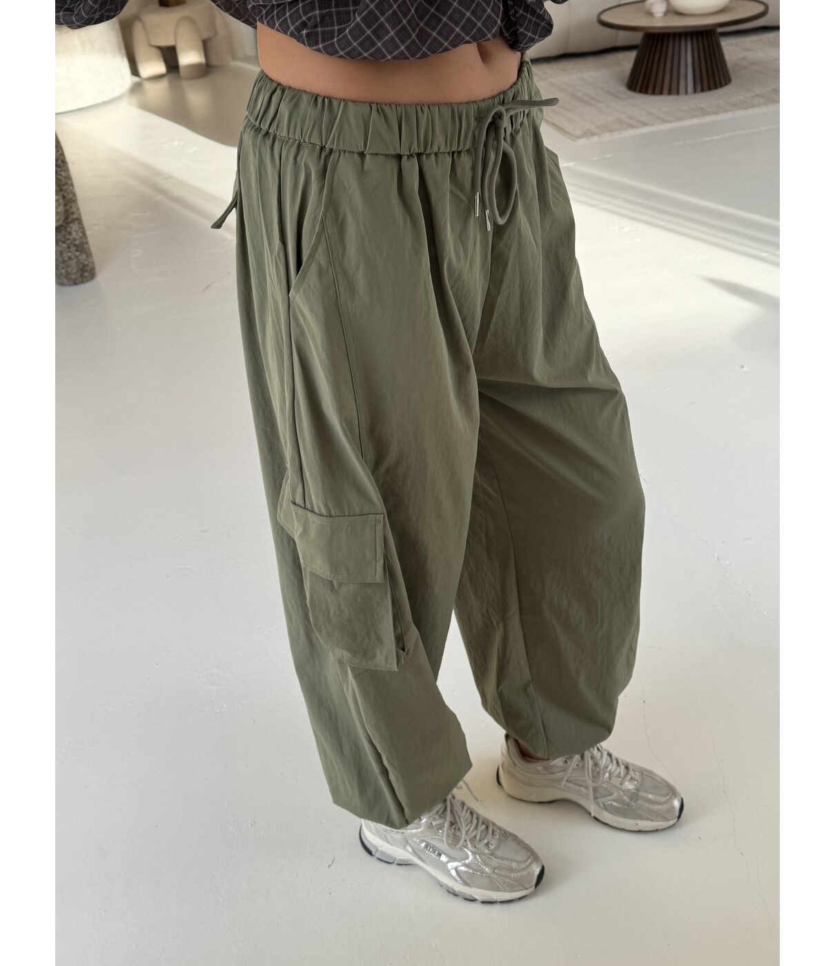 Broek cargo groen | Lianne