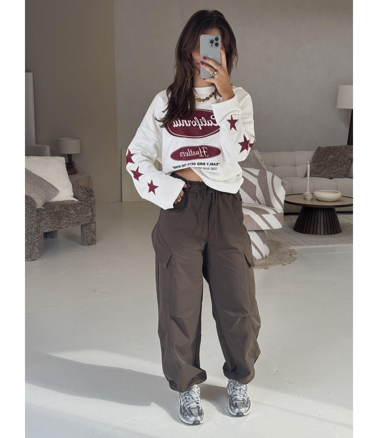 Broek cargo kaki | Mila