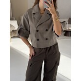 Jasje geruit camel | Olivia