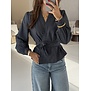 Blouse geruit blauw | Suze
