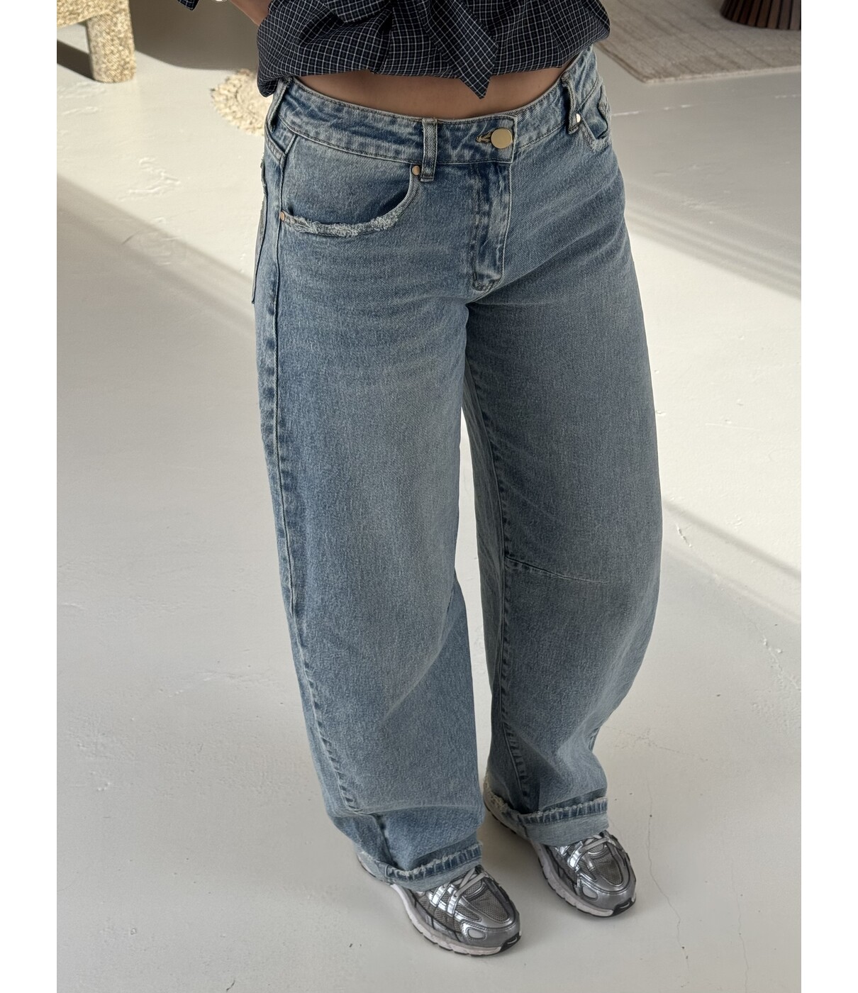 Jeans balloon blauw | Sem