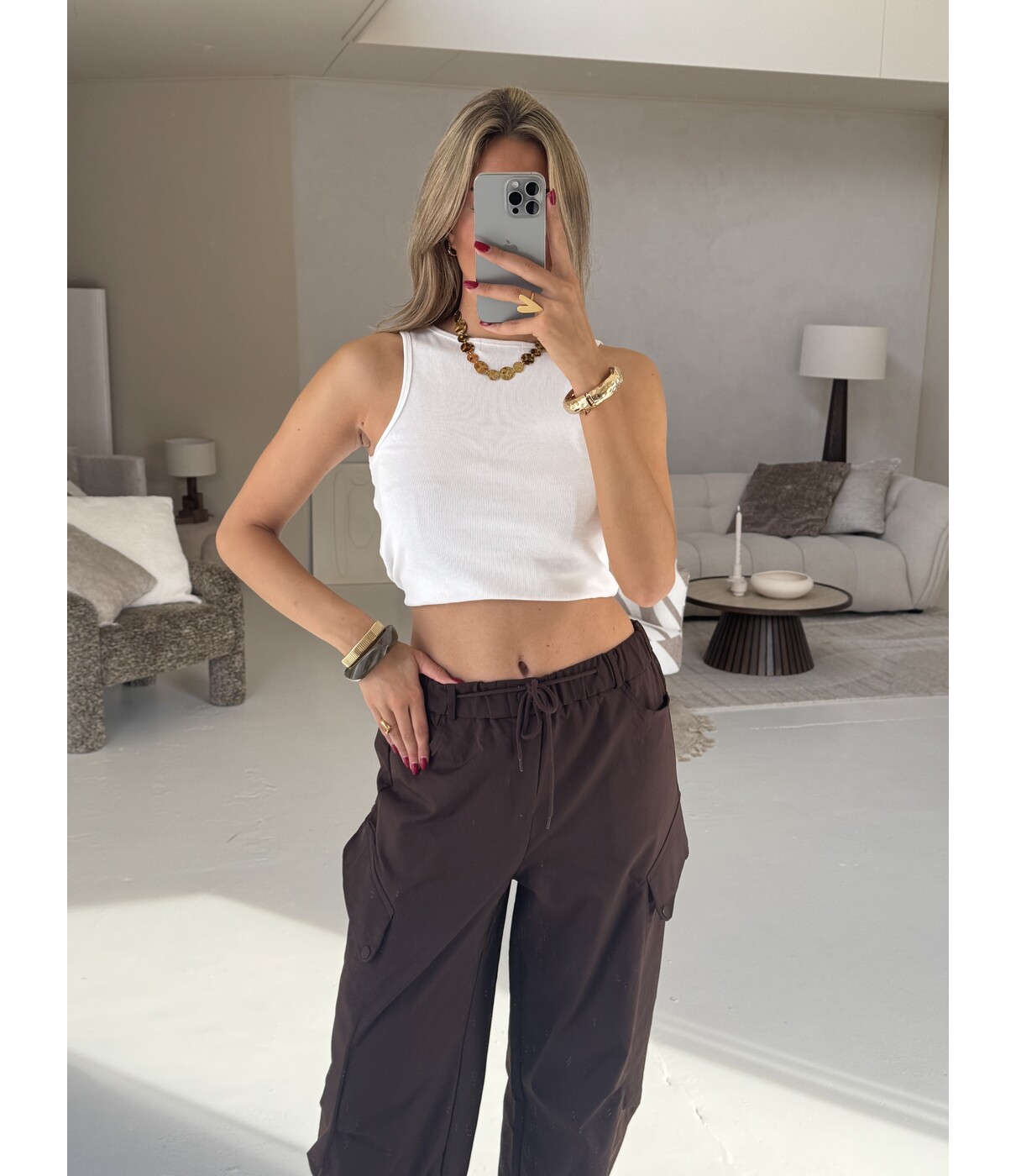 Tanktop wit | Evelien