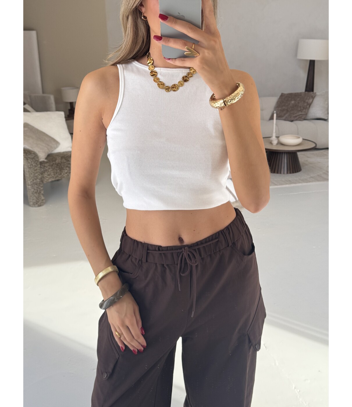 Tanktop wit | Evelien