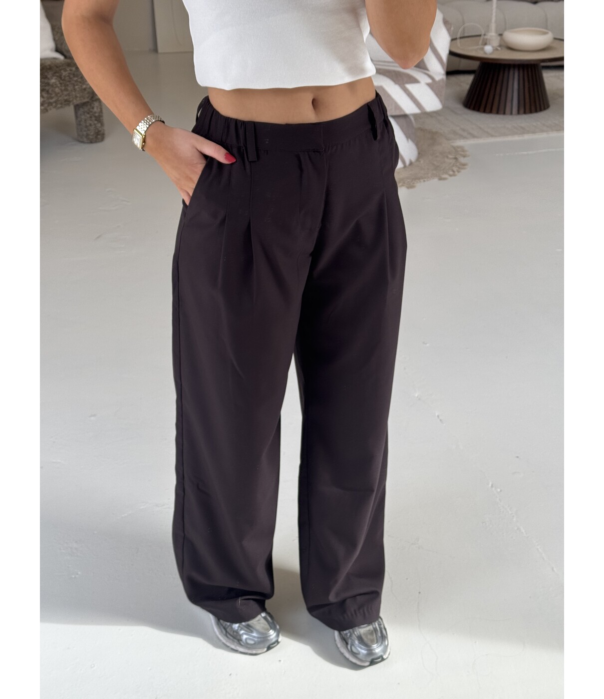 Colourful Rebel Colourful Rebel Maggy tailored pants | bruin