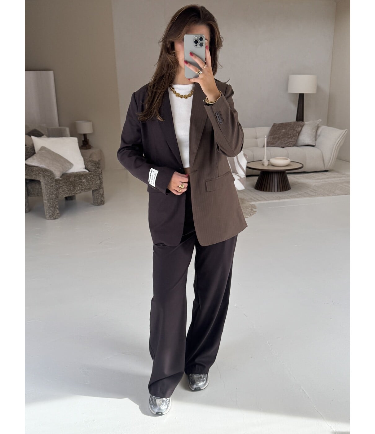 Colourful Rebel Colourful Rebel Maggy tailored pants | bruin
