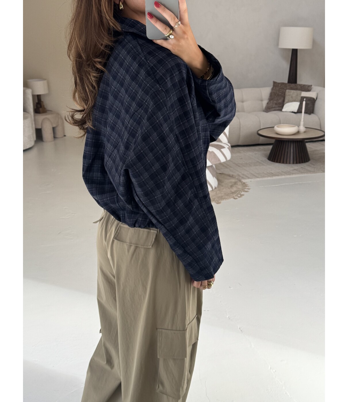 Jasje geruit blauw | Milaine