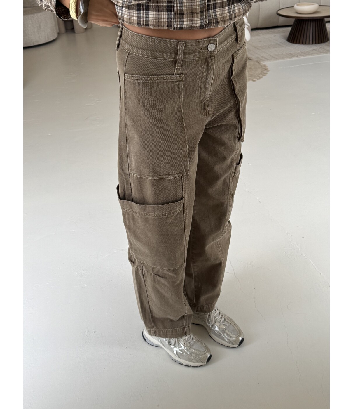 Jeans cargo groen | Ziva