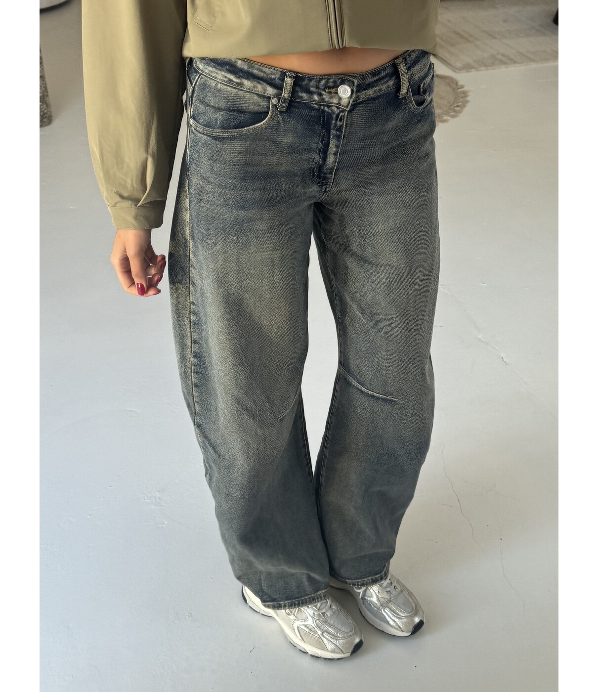 Jeans balloon dirty wash | Sem