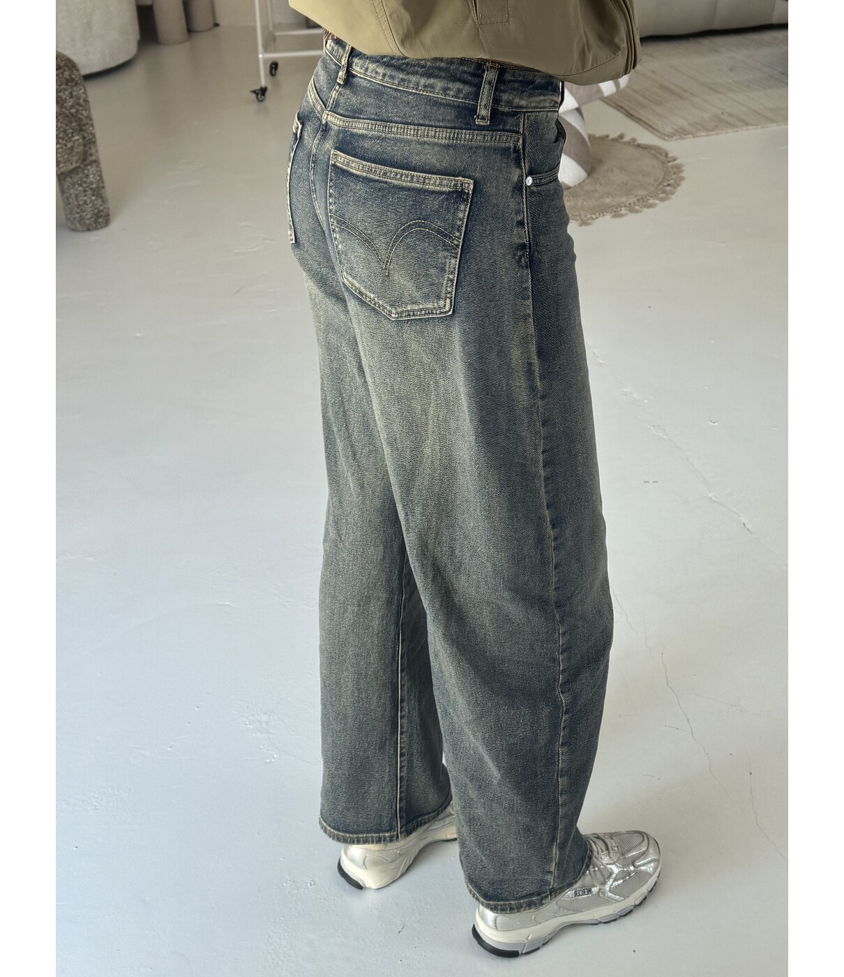 Jeans balloon dirty wash | Sem