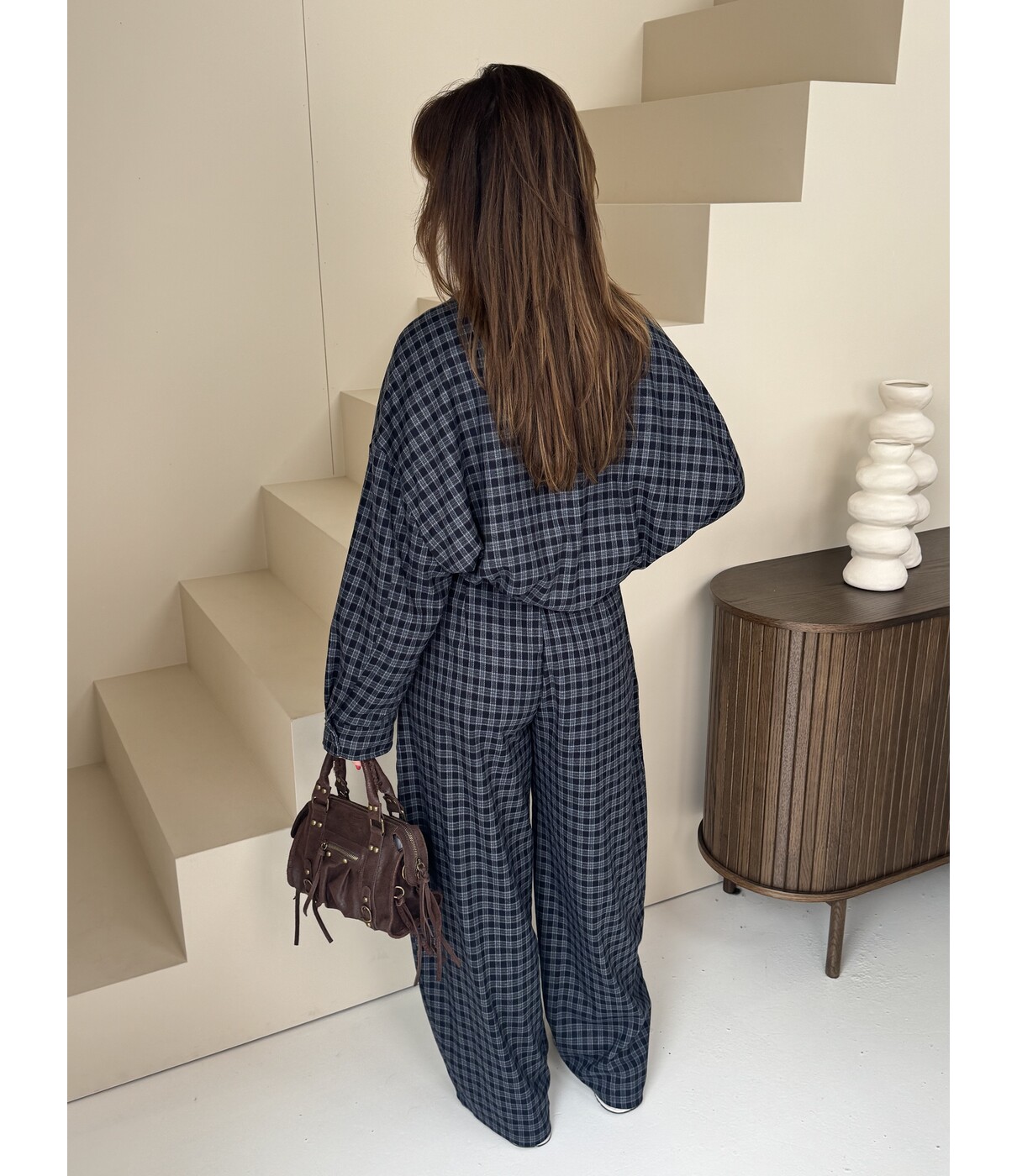 Jasje geruit blauw | Alina