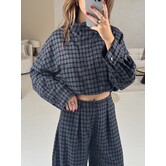 Jasje geruit blauw | Alina