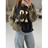 Priority distressed longsleeve | army
