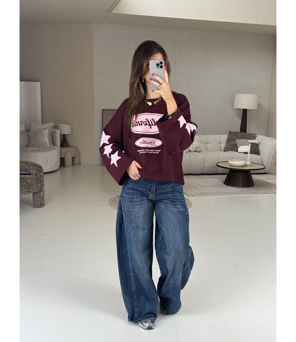 Longsleeve bordeaux | California