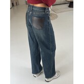 Jeans balloon brown pocket