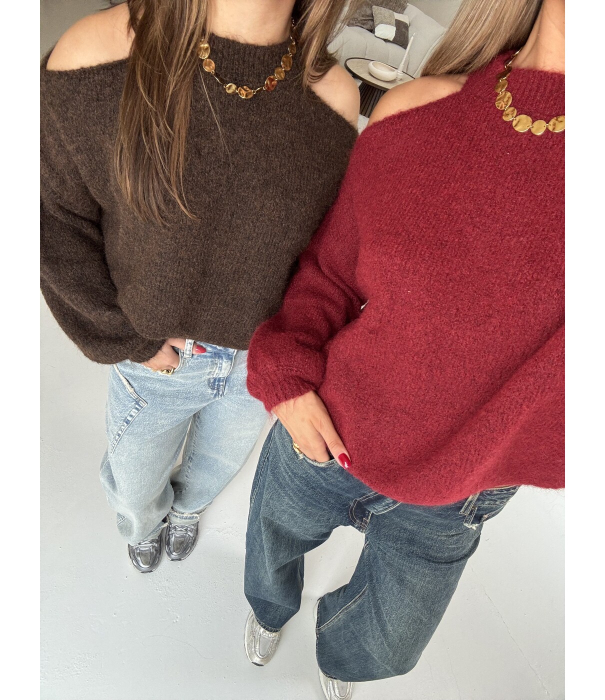 Trui bordeaux | Jody