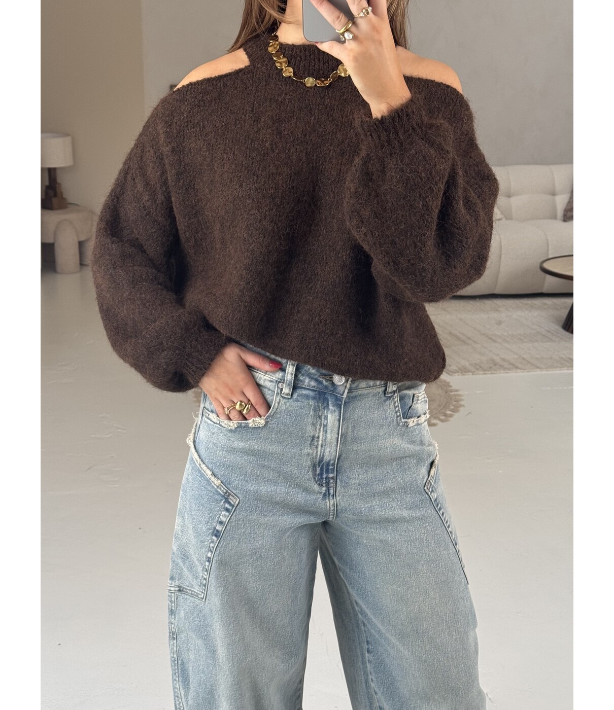 Trui bruin | Jody