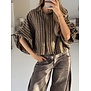 Blouse geruit groen | Iva