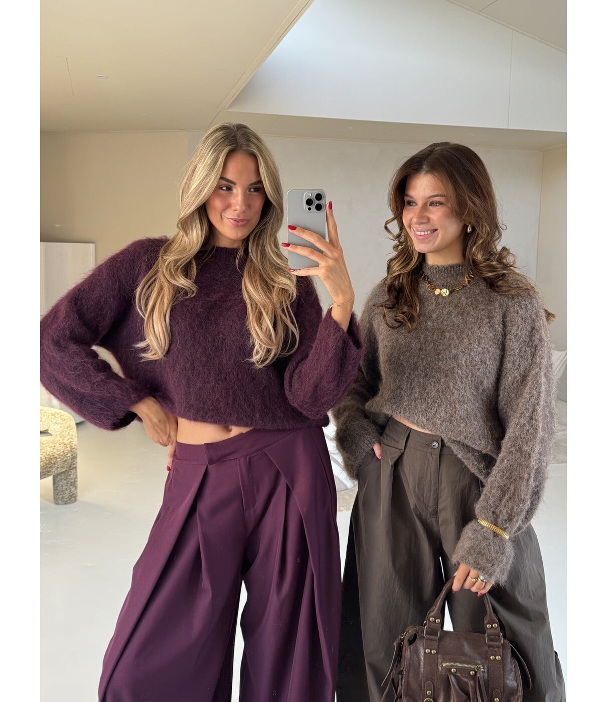 Trui bordeaux rood | Molly