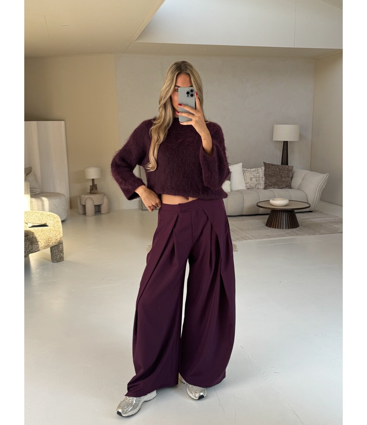 Trui bordeaux rood | Molly