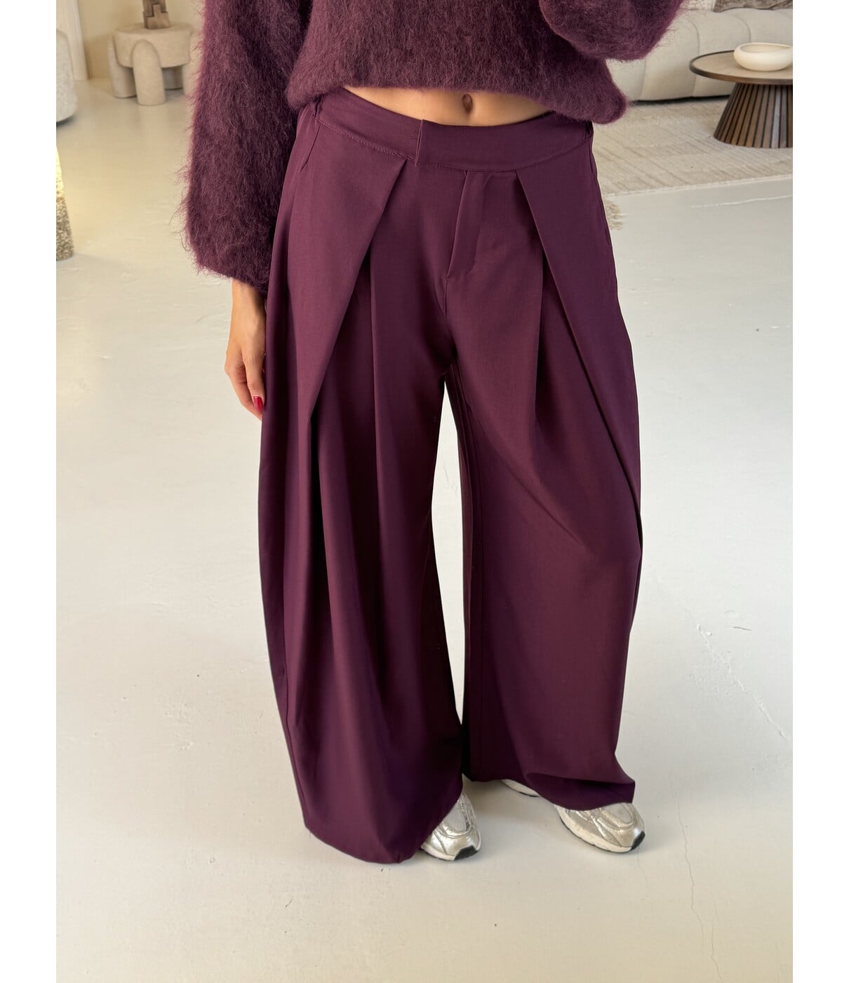 Pantalon bordeaux rood | Kaylee