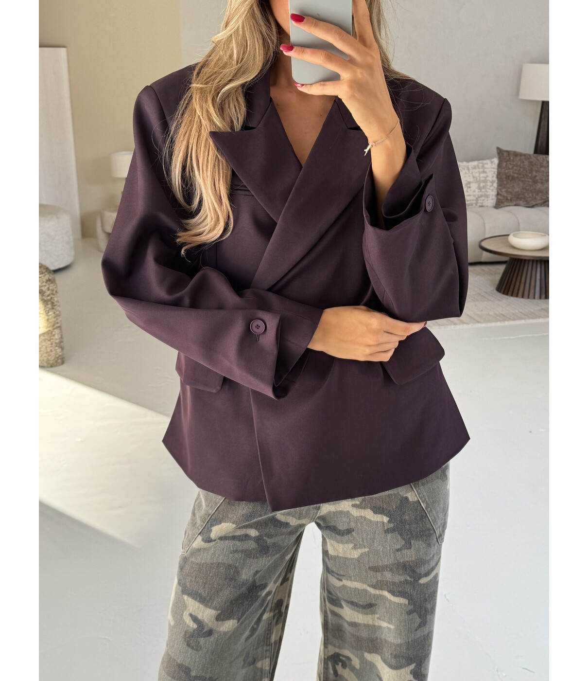 Blazer plum | Rosalie